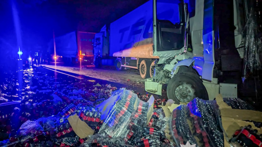 ДТП на Рівненщині, три вантажівки