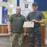 Ветерана 14-ї ОМБр нагородили медаллю Міністерства оборони України