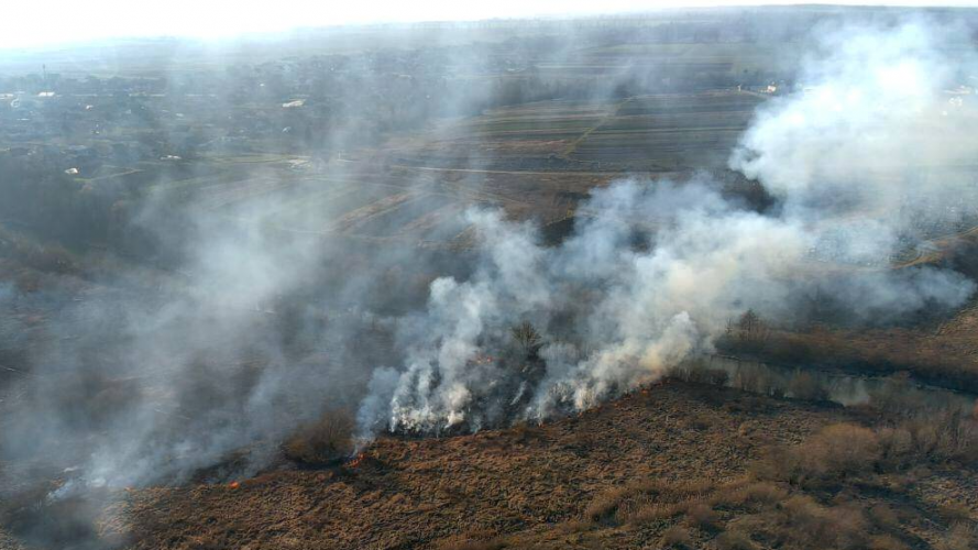 Палають поля: на Волині за день сталося шість пожеж сухостою