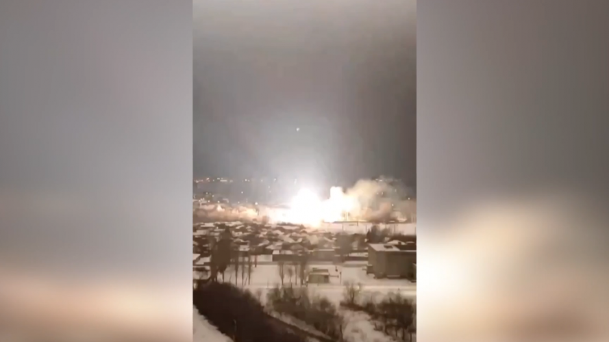 У Бєлгородській області спалахнула електропідстанція. Відео