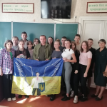 Випускник ліцею на Волині, який зараз воює на передовій, зустрівся з учнями