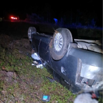 На Волині Audi з'їхала в кювет і перекинулася: постраждали водій та 18-річна пасажирка
