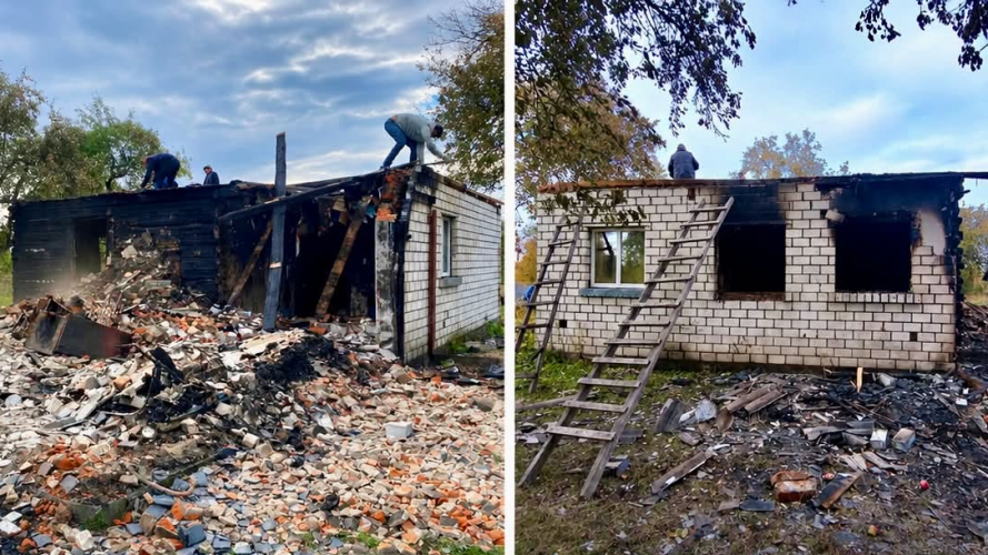 На Волині згорів будинок батьків військового, який захищає Україну з перших днів війни: потрібна допомога