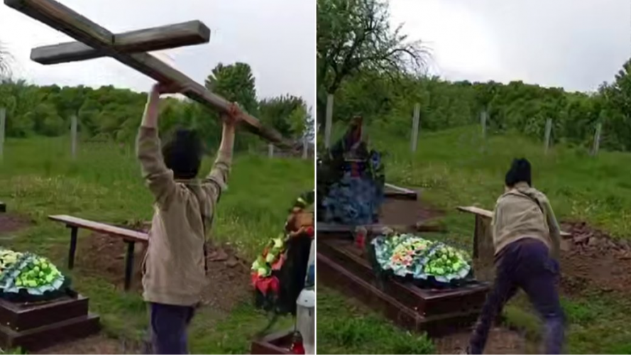 П'яні підлітки, кладовище