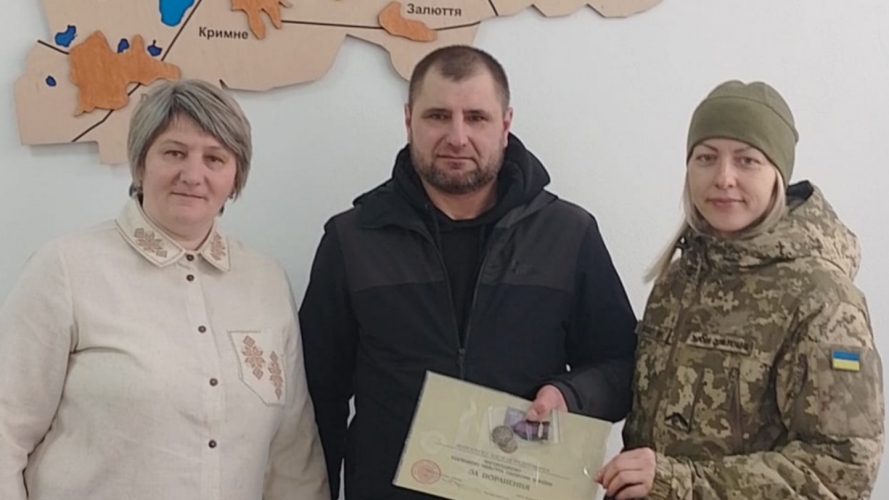 Захисника з Волині нагородили відзнакою «За поранення»