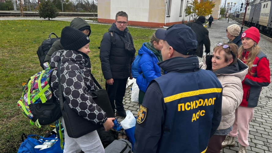 На Волинь прибув евакуаційний потяг з Донеччини