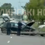 У Луцьку авто врізалося в електроопору: ускладнено рух транспорту