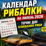 Коли клюватиме найкраще у липні 2026: календар рибалки для Волині та всієї України