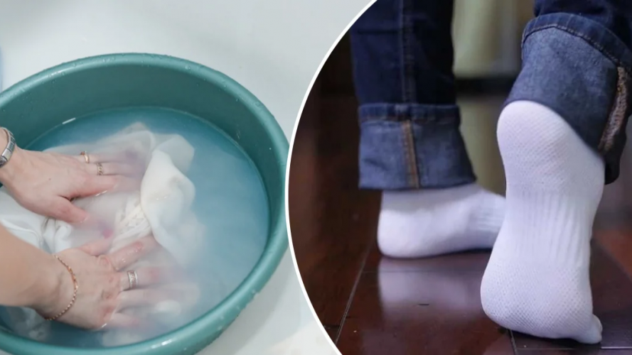 Білі шкарпетки знову як нові: ефективний домашній метод