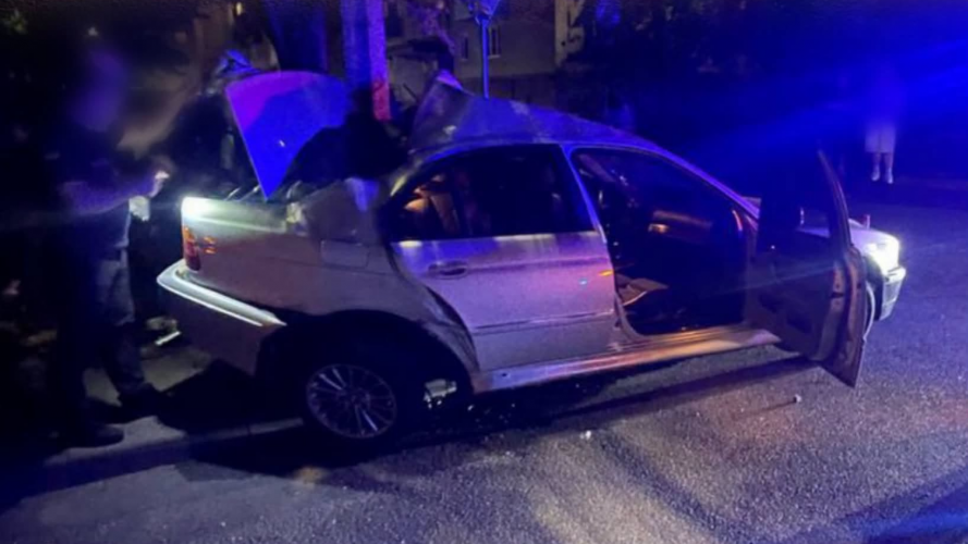 У Луцьку 21-річна водійка в’їхала на BMW в електроопору. Відео