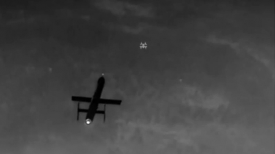 Волинські нацгвардійці збили реактивну «Герань-5»: дрон-перехоплювач знищив ціль у небі. Відео