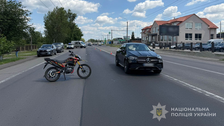 На Волині за добу трапилися три ДТП: травмувалися мотоциклісти та велосипедист