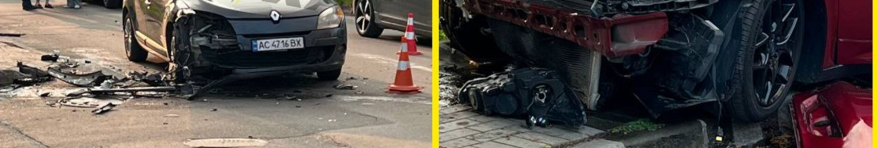 У Луцьку зіткнулися три авто, травмувалася 19-річна дівчина