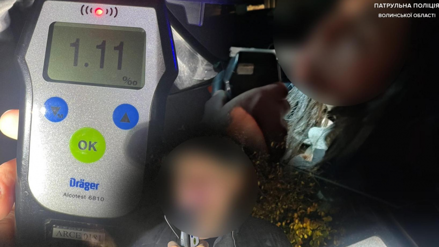У Ковелі та в Луцьку виявили трьох п’яних водіїв – один намагався втекти