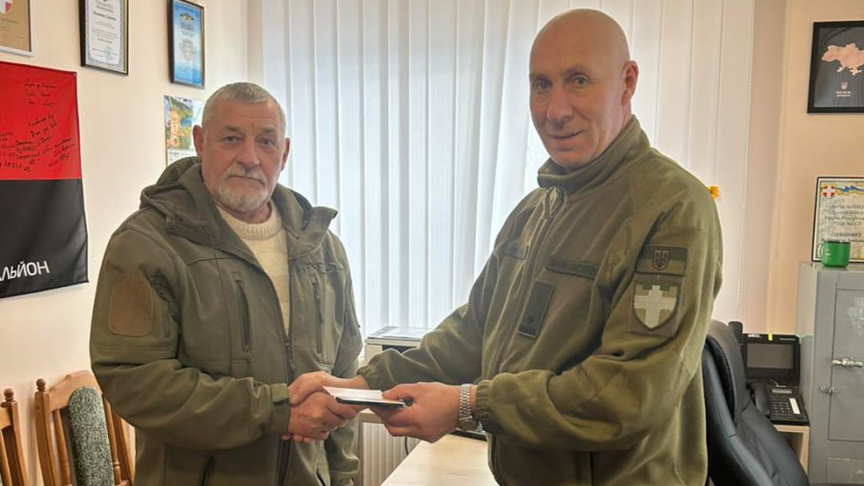 Капітана у відставці з Волині нагородили почесною відзнакою