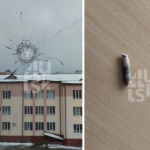 У Луцьку під час атаки шахедів куля влучила у вікно ліцею