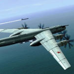 російські Ту-95МС здійснили маневр у небі