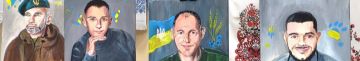 У місті на Волині відкрили зворушливу виставку портретів ветеранів, створених дітьми