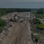 На Волині виявили незаконний видобуток піску на площі понад 3 гектари