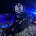 ДТП на в’їзді у Володимир: п'яний водій легковика перевернувся та врізався в металеву конструкцію