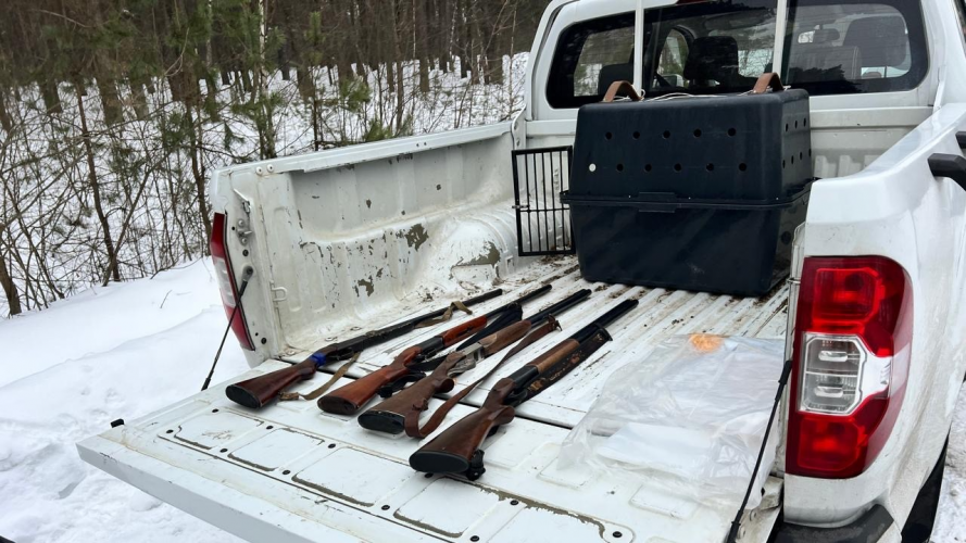 На Волині затримали групу браконьєрів, які незаконно полювали з незареєстрованою зброєю