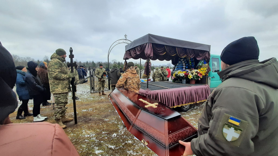 На Волині попрощалися із бійцем тероборони Сергієм Панасюком, який загинув поблизу кордону з Білоруссю