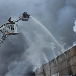 Показали фото з місця пожеж після атаки шахедів у Луцьку