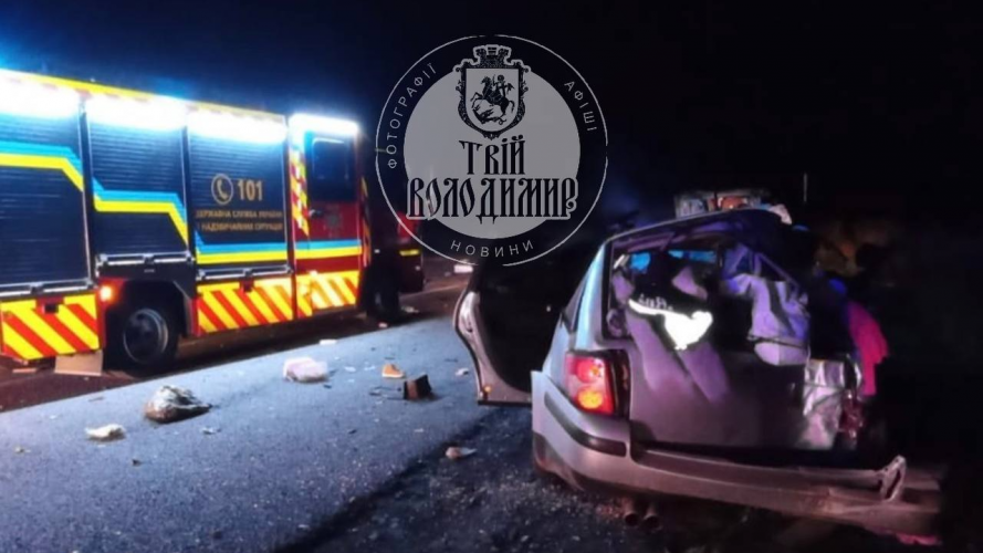 На Волині зіткнулися три автівки: постраждало троє дорослих і двоє дітей