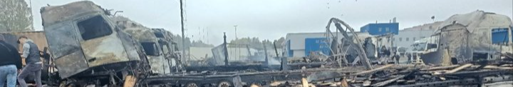 «Це все, що в мене залишилося»: у Ковелі після атаки РФ згоріли вантажівки