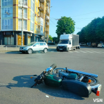 У Луцьку на вулиці Ковельській - аварія за участю мотоцикліста. Фото