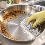 Старі сковорідки знову блищатимуть: додайте лише 2 ложки цього соку — і нагар зникатиме на очах