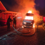 У Ковелі вщент згорів мікроавтобус