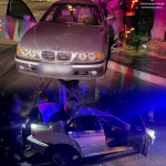 У Луцьку 21-річна водійка в’їхала на BMW в електроопору. Відео