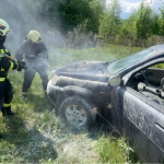 На Волині горів легковий автомобіль