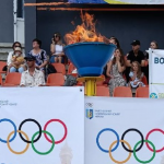 У волинському місті урочисто запалили Олімпійський вогонь