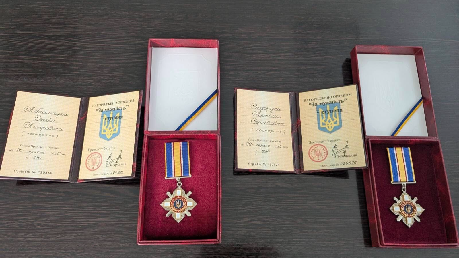 Президент посмертно нагородив орденами «За мужність» двох Героїв з Волині