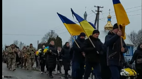 Прощання з Героєм Василем Калінчиком на Волині