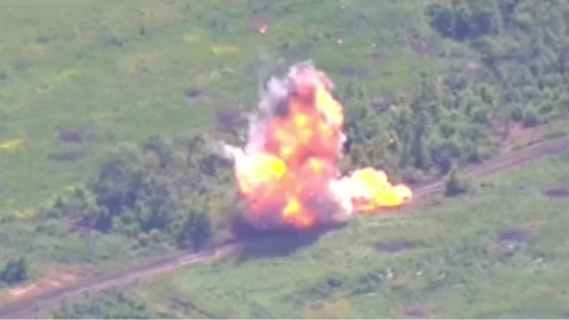 Бійці волинської бригади знищили ворожу самохідну гаубицю 2С19 «Мста-С». Відео