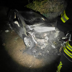 Вночі на Волині горів легковий автомобіль
