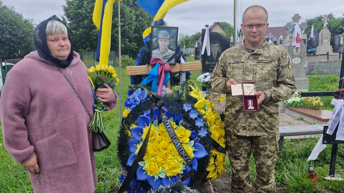 Родині полеглого воїна з Волині Володимира Копаєва вручили його посмертну нагороду
