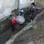 У Луцьку археологи знайшли вхід до трьох підземних кімнат монастиря шариток