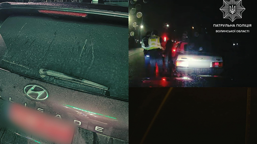 Алкоголь, лайка і відсутність документів: у Луцьку зупинили трьох п’яних водіїв