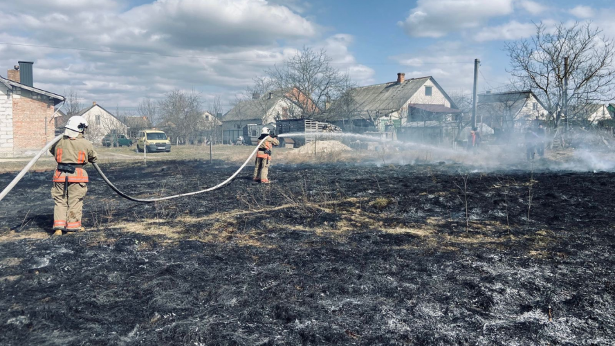 Масові пожежі на Волині: за добу вигоріли гектари сухостою в різних громадах