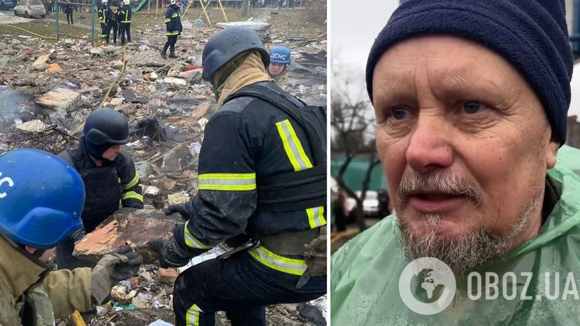 «У цьому будинку загинули син, невістка та внучка. Вся сім'я. Внучці – 9»: чоловік з Полтави про наслідки ракетного удару