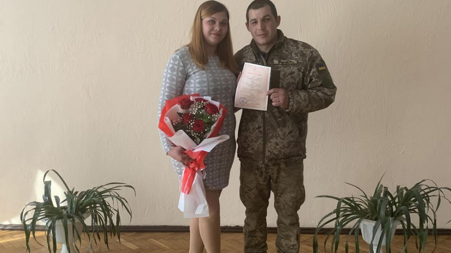 У Луцькому районі одружився військовий