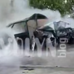 На Волині п’яний водій врізався в дерево — авто загорілося