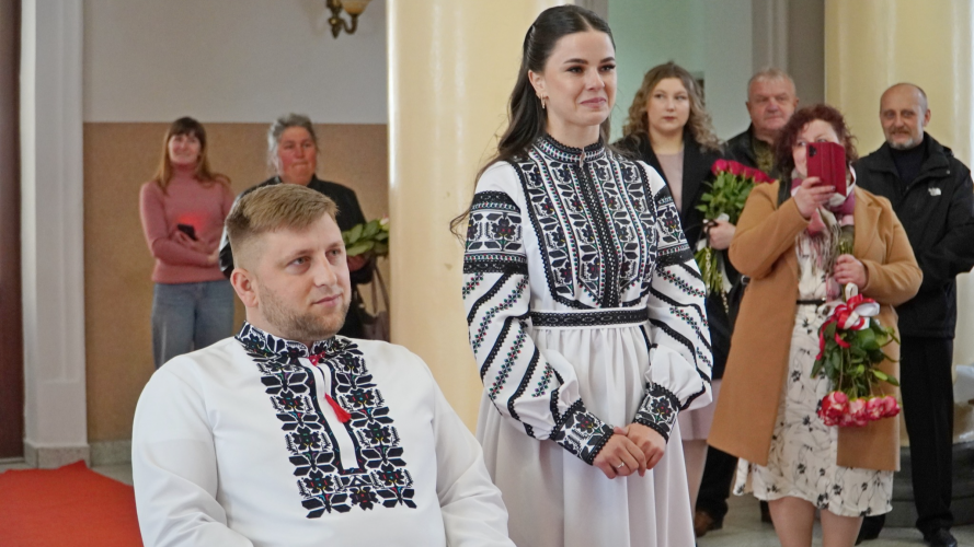 На Великдень ветеран з Волині одружився з коханою