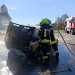 У місті на Волині посеред дня загорівся автомобіль