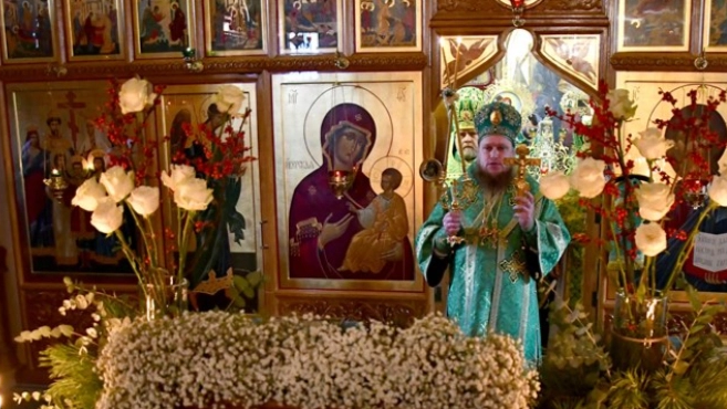 У Луцьку в церкві московського патріархату моляться біля ікони російського царя Миколи ІІ