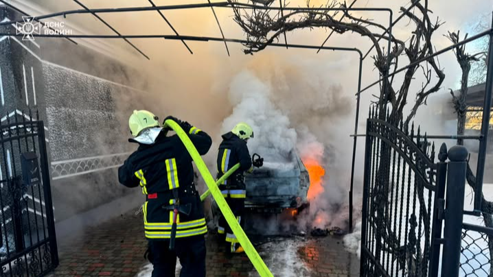 На Волині горів автомобіль
